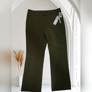 NY Collection Green Trousers NWT – Size 10, Stretch Dress Pants